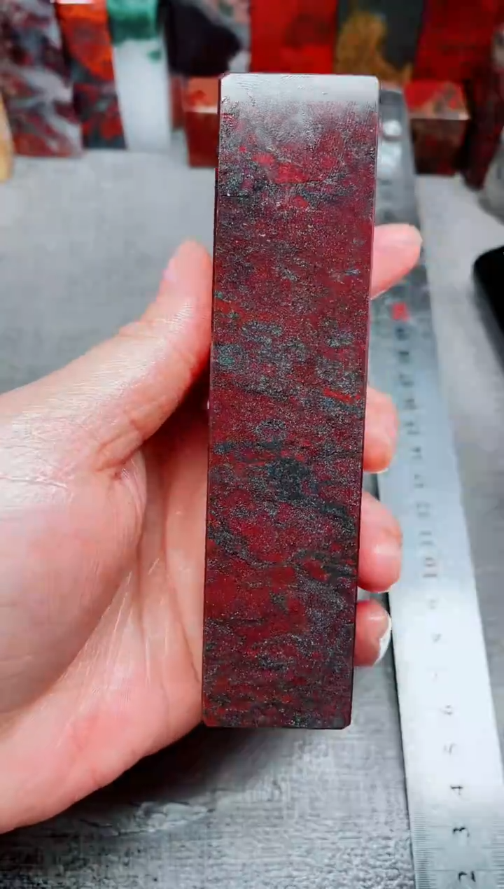 桂林鸡血玉素章3.0左右39