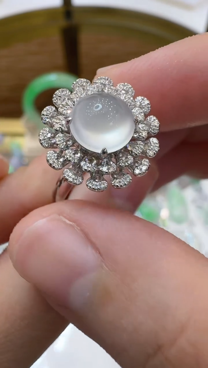 【闪购商品】翡翠戒指18K金镶嵌多样性团购发一件