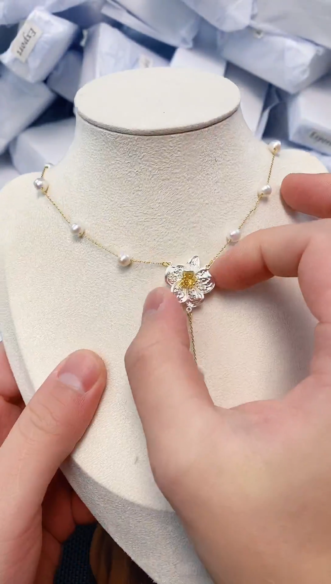 未镶嵌耳饰淡水珍珠XL1070