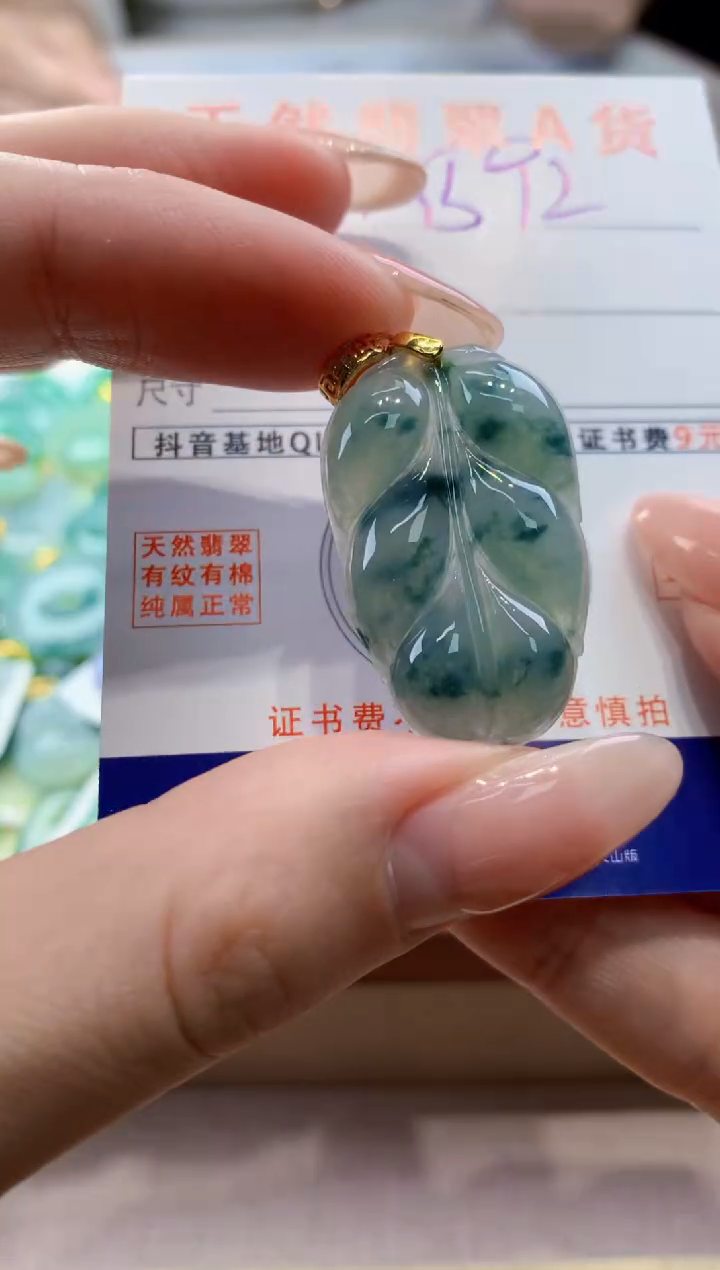 颈饰未镶嵌翡翠天然翡翠挂件  