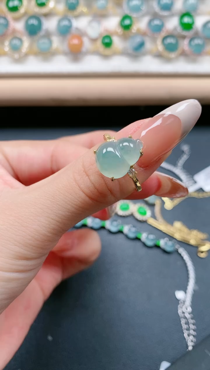 【闪购商品】翡翠戒指银S925镶嵌111111