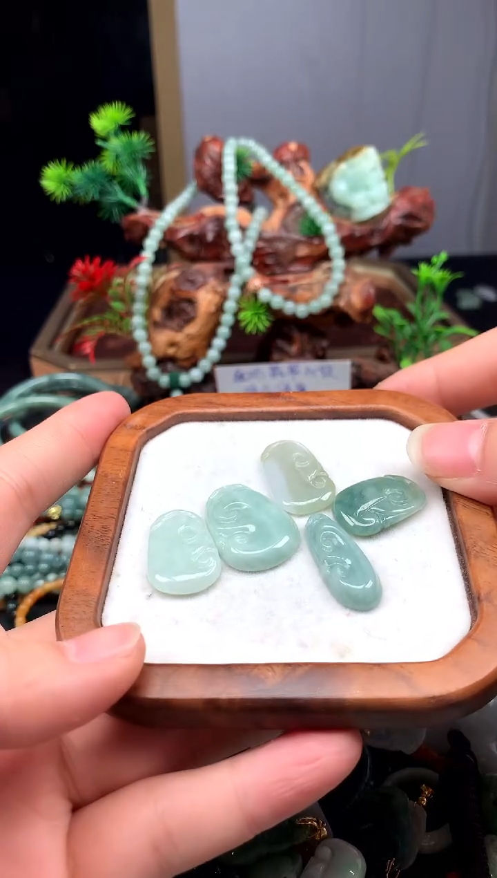 颈饰未镶嵌翡翠翡翠A货 多样性发其一