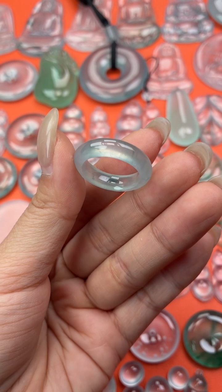 吊坠(不含链)未镶嵌翡翠10 指环 16圈口 