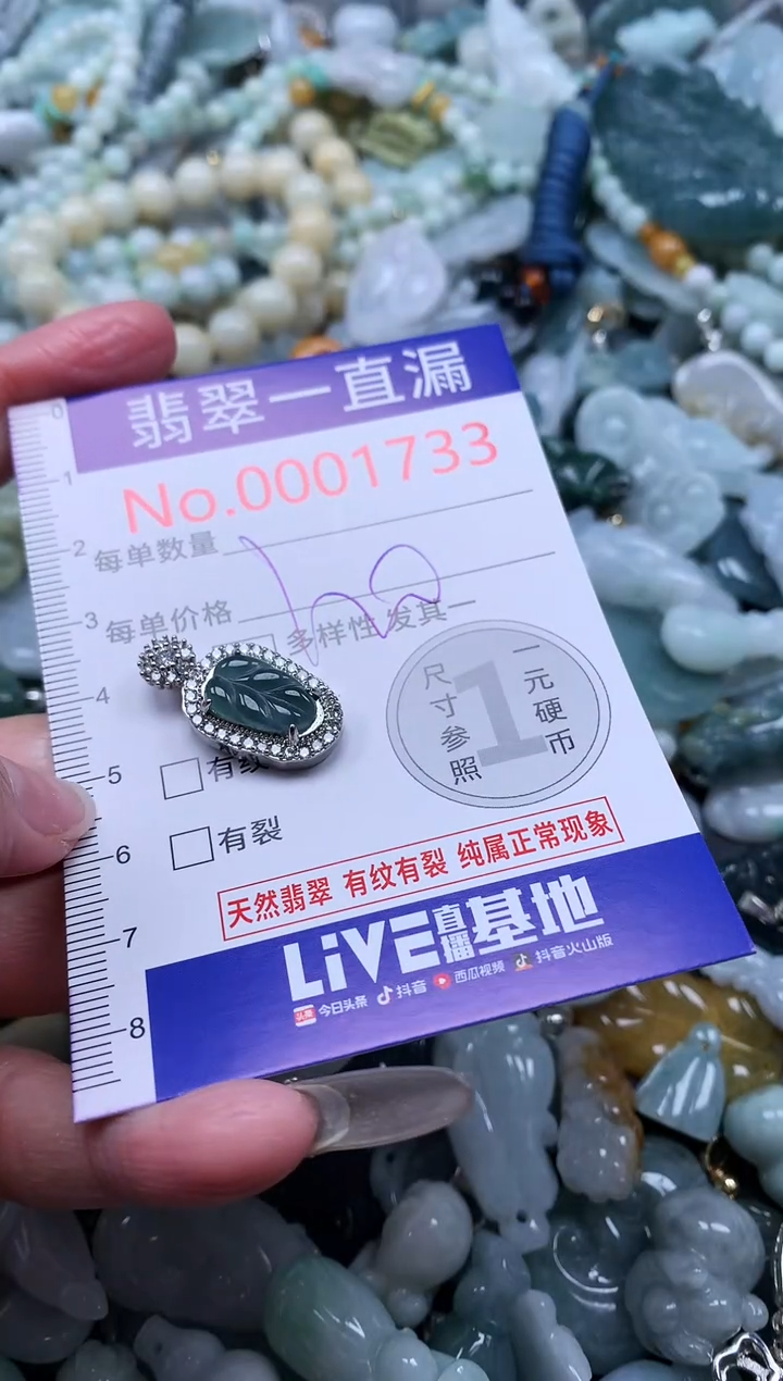 【闪购商品】翡翠吊坠(不含链)未镶嵌1733