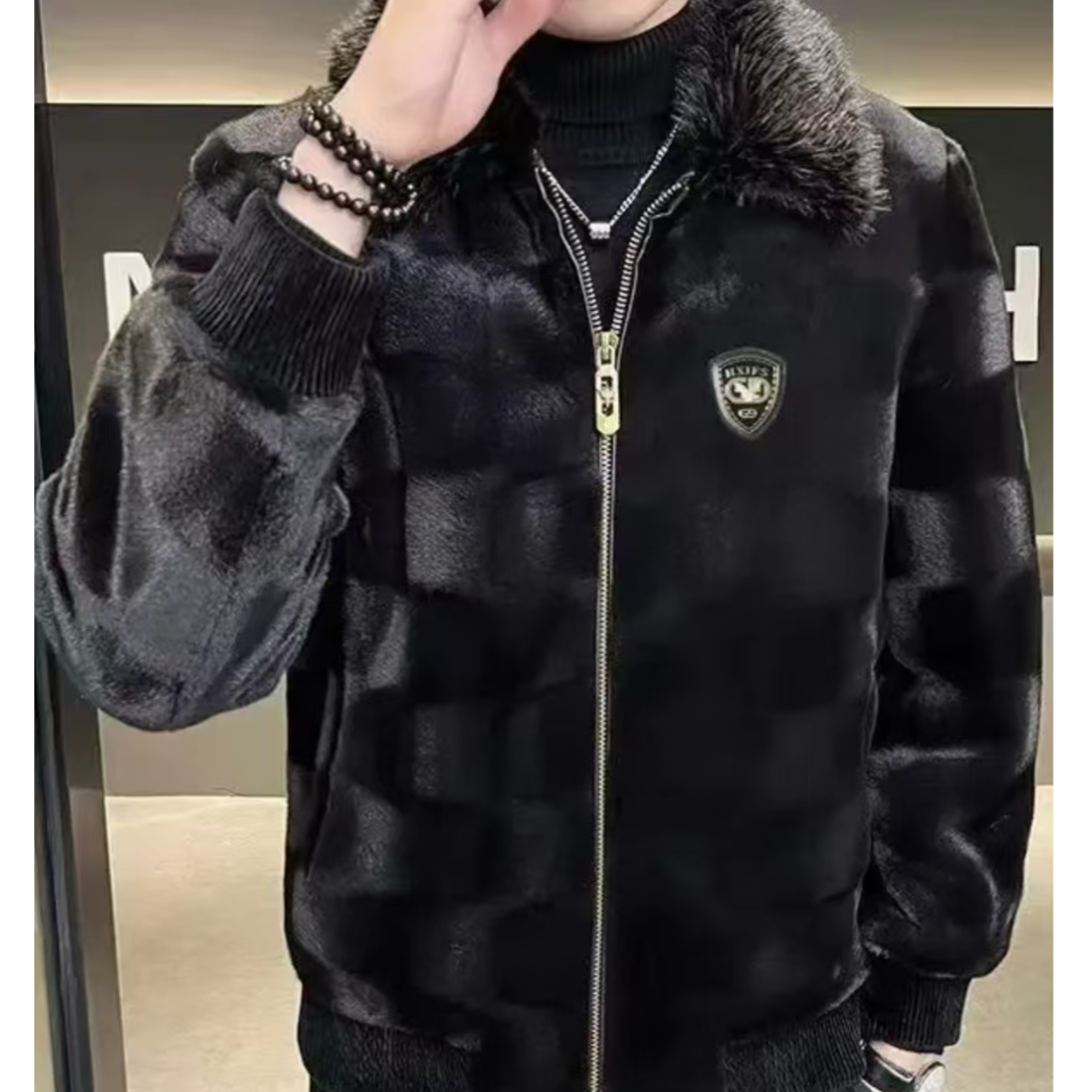  【范总福利】--冬款休闲加绒加厚保暖男士外套-079