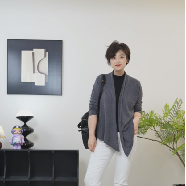 【U.M】极细美丽诺羊毛针织开衫