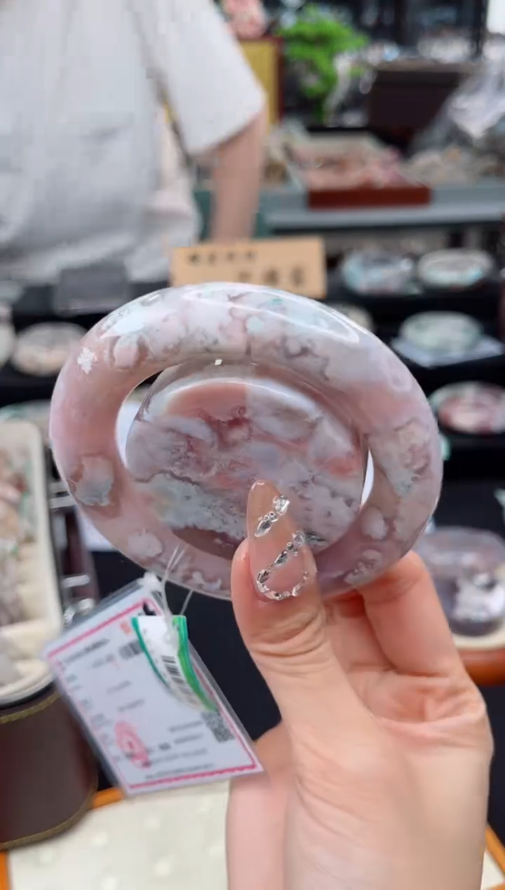 【闪购商品】石英质玉手镯未镶嵌55圈口（赠品镯心）677051