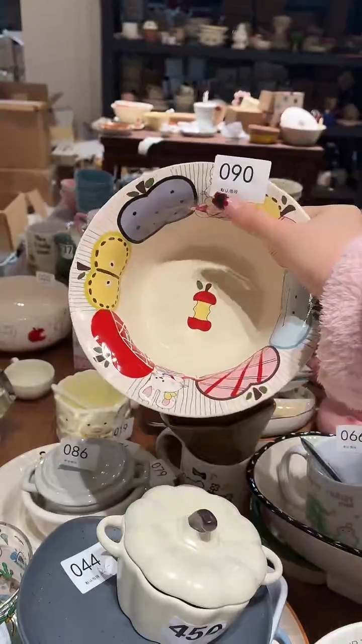 瓷090 苹果 碗 瑕疵