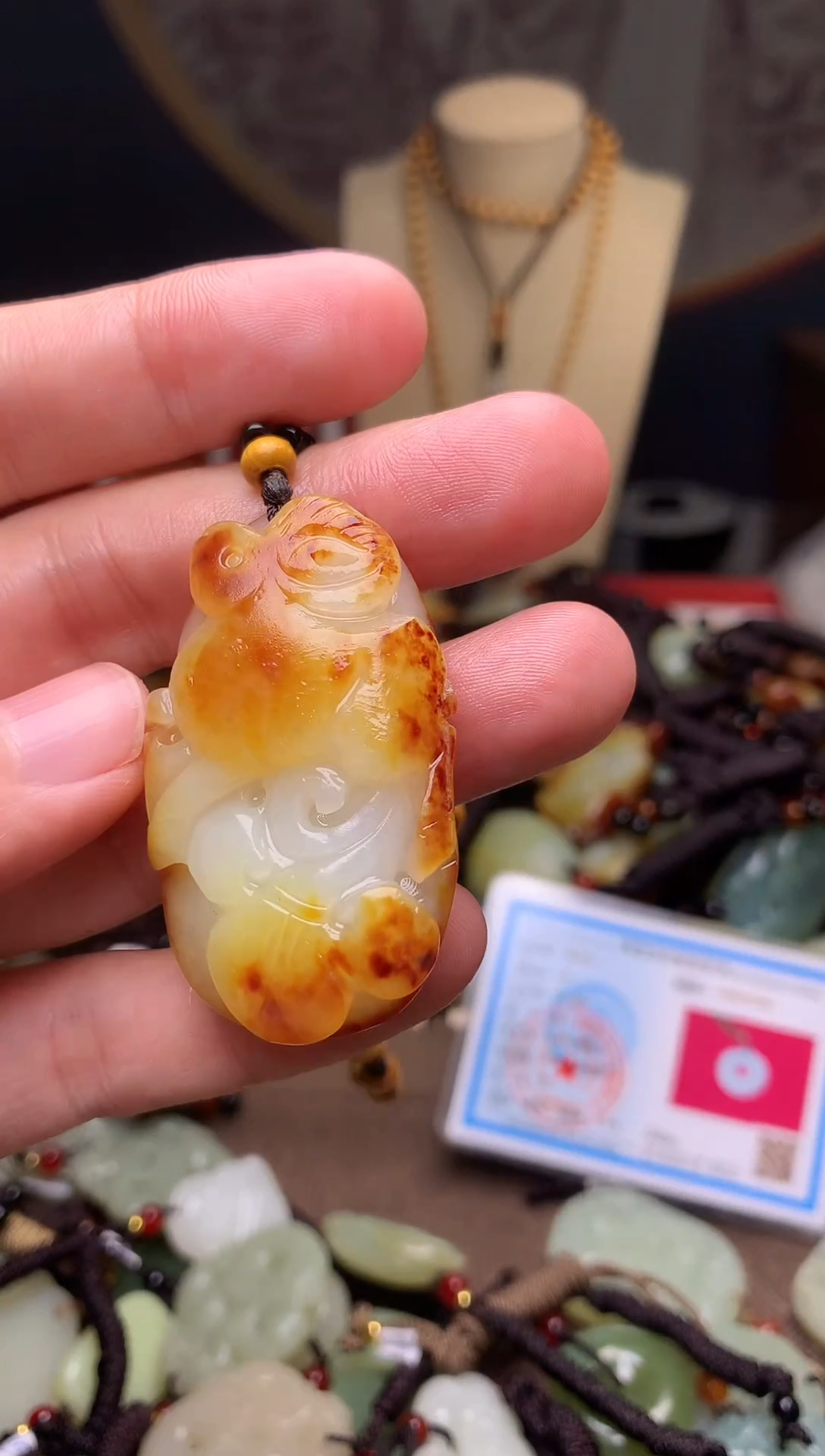 颈饰未镶嵌和田玉新疆料青海料清水和田玉吊坠