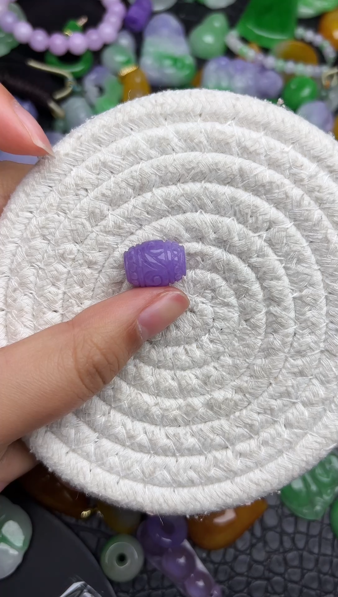 颈饰未镶嵌翡翠缅甸翡翠吊坠