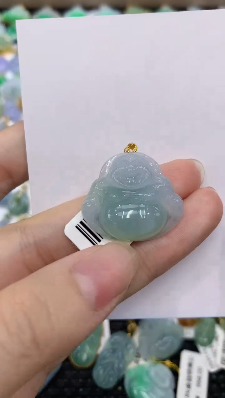 【闪购商品】翡翠颈饰18K金镶嵌8888888888