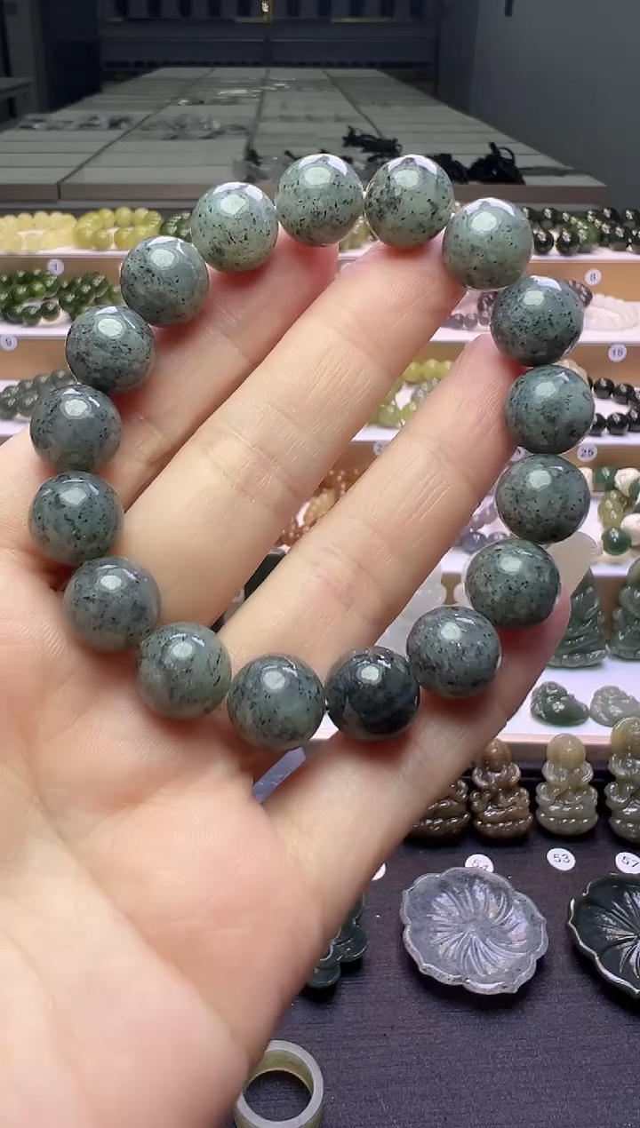 未镶嵌手串和田玉269号链接卡12mm