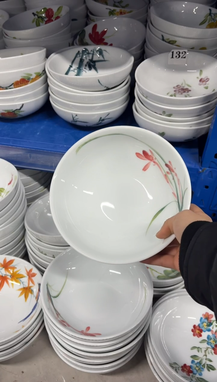 景德镇高温陶瓷食品级手绘釉中彩-大胖碗