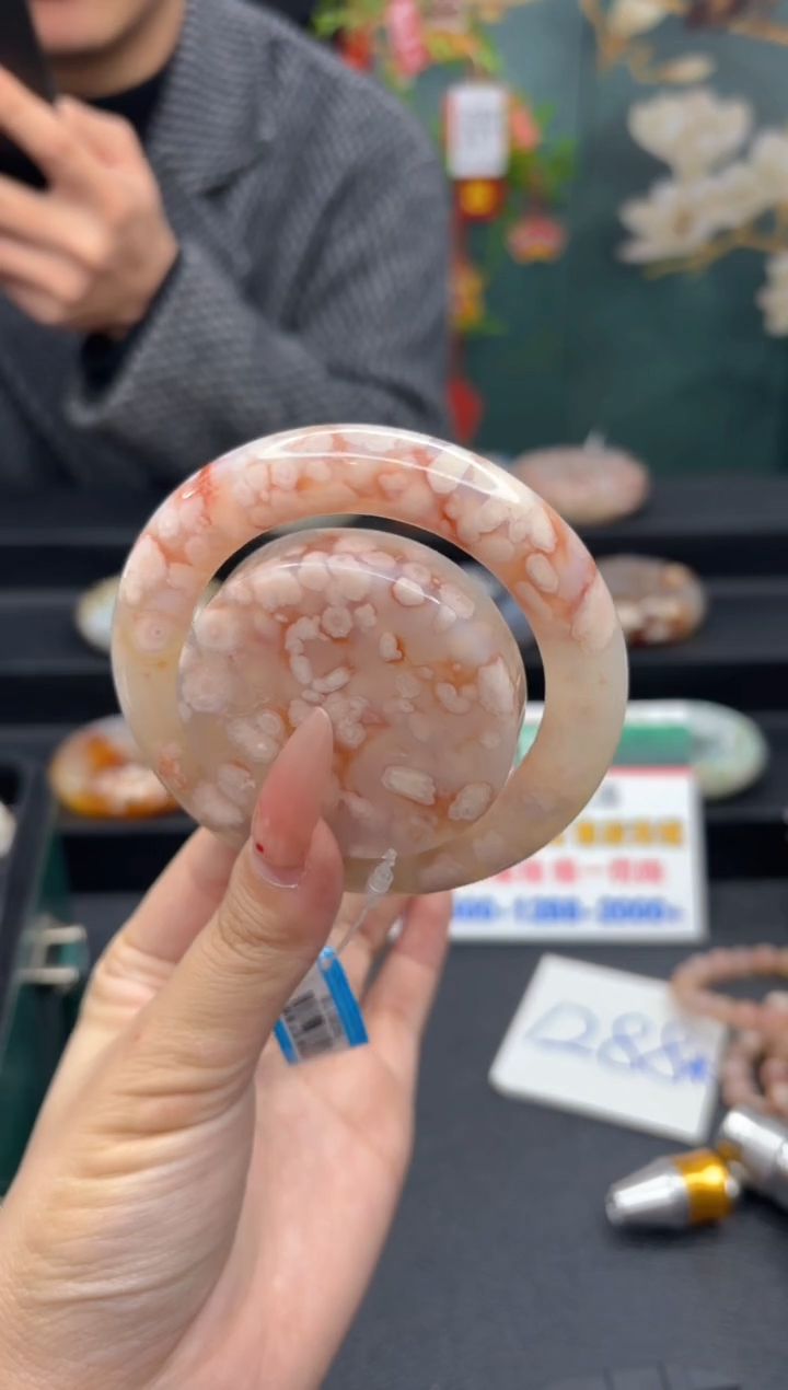 【闪购商品】石英质玉手镯未镶嵌53（57圈赠送镯心）