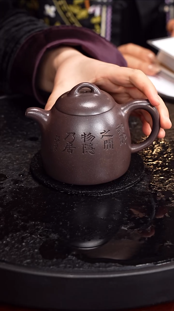 茶壶紫砂程辉 秦权96 乾清段 323毫升 配青铜爵 汉棠 泉海