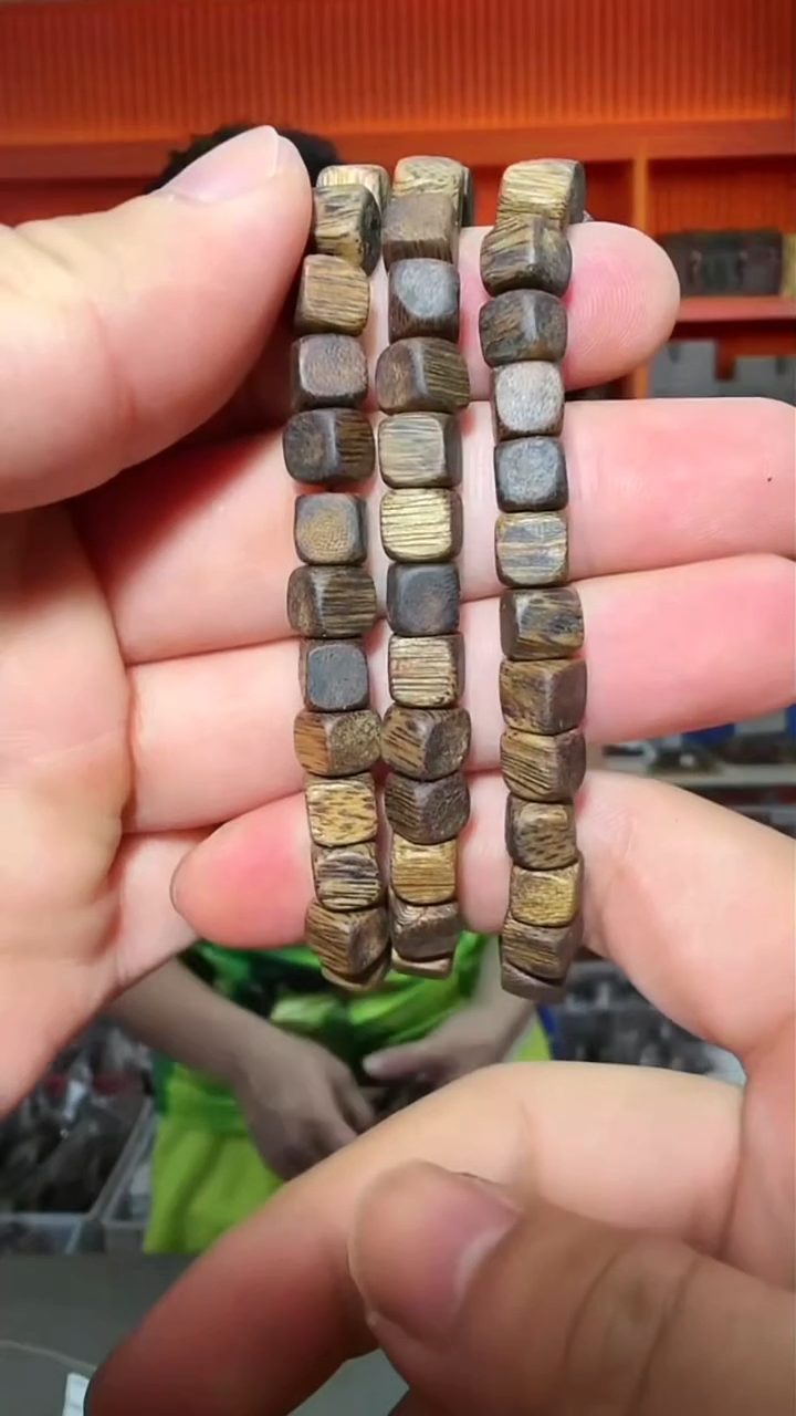 沉香手串7号单圈棋楠四方糖多样性发一