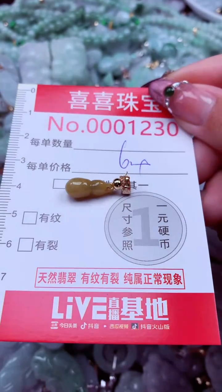 吊坠(不含链)未镶嵌翡翠1230