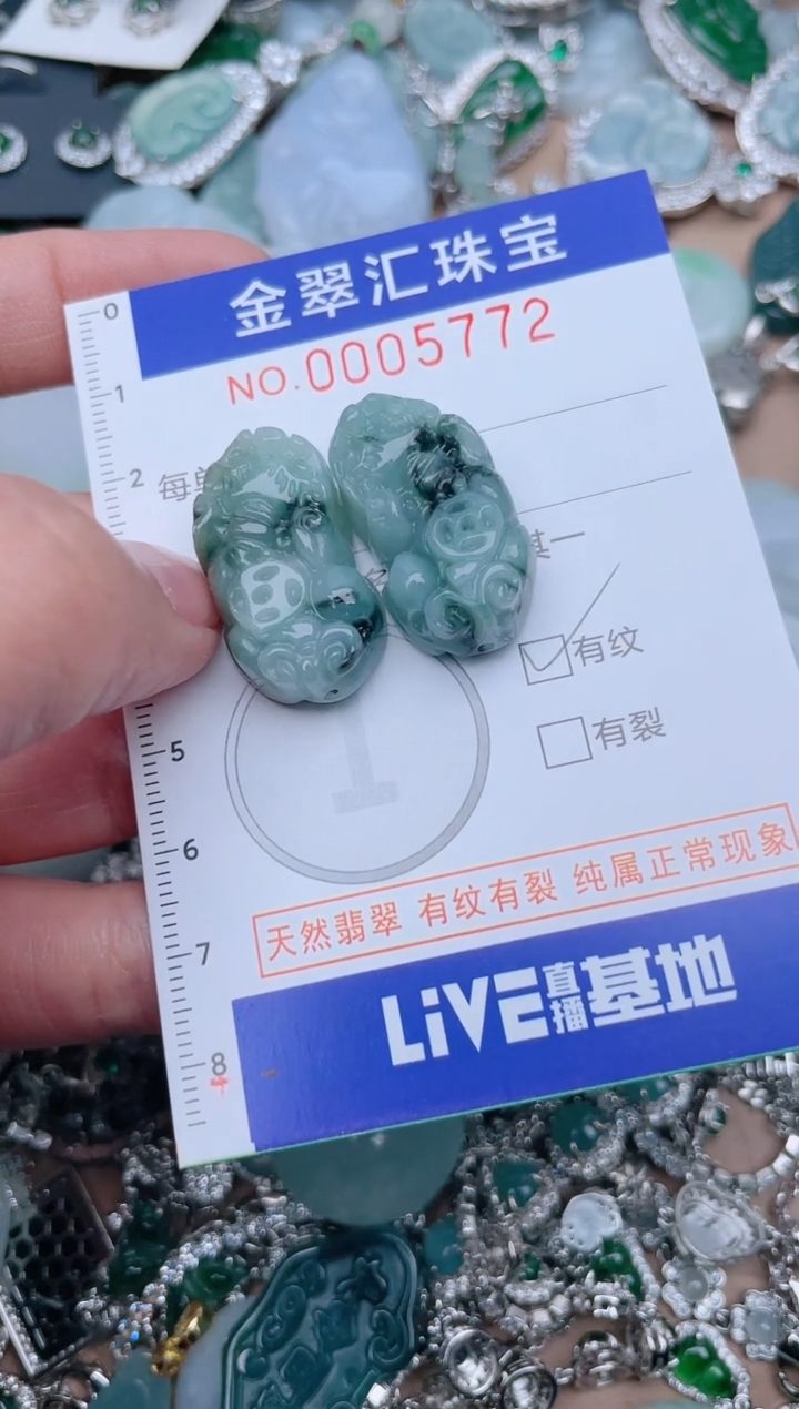 翡翠未镶嵌颈饰5772....