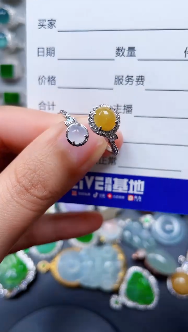 【闪购商品】翡翠戒指银S925镶嵌0028