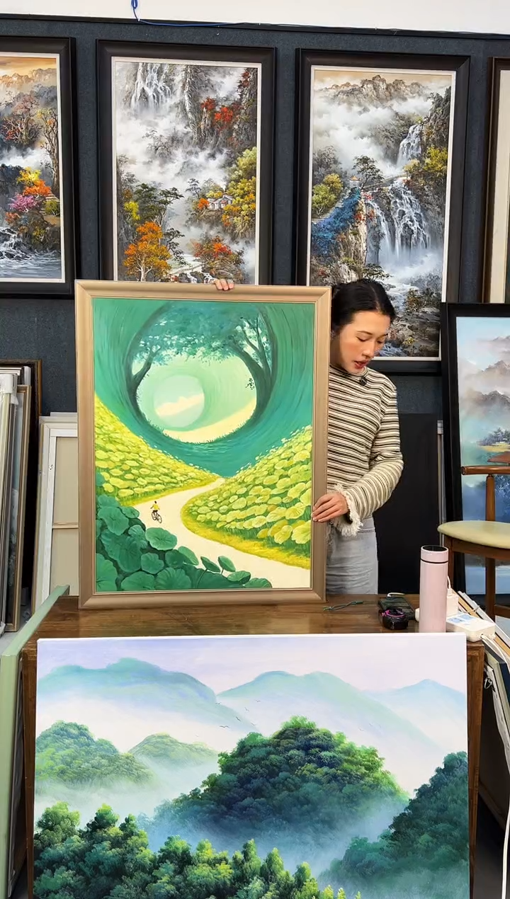 【闪购商品】油画39号 60*80 风景 哈哈