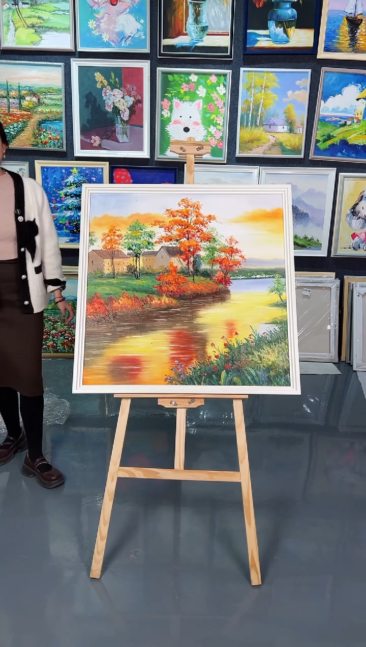 【闪购商品】油画100号 80*80 水乡-手绘油画