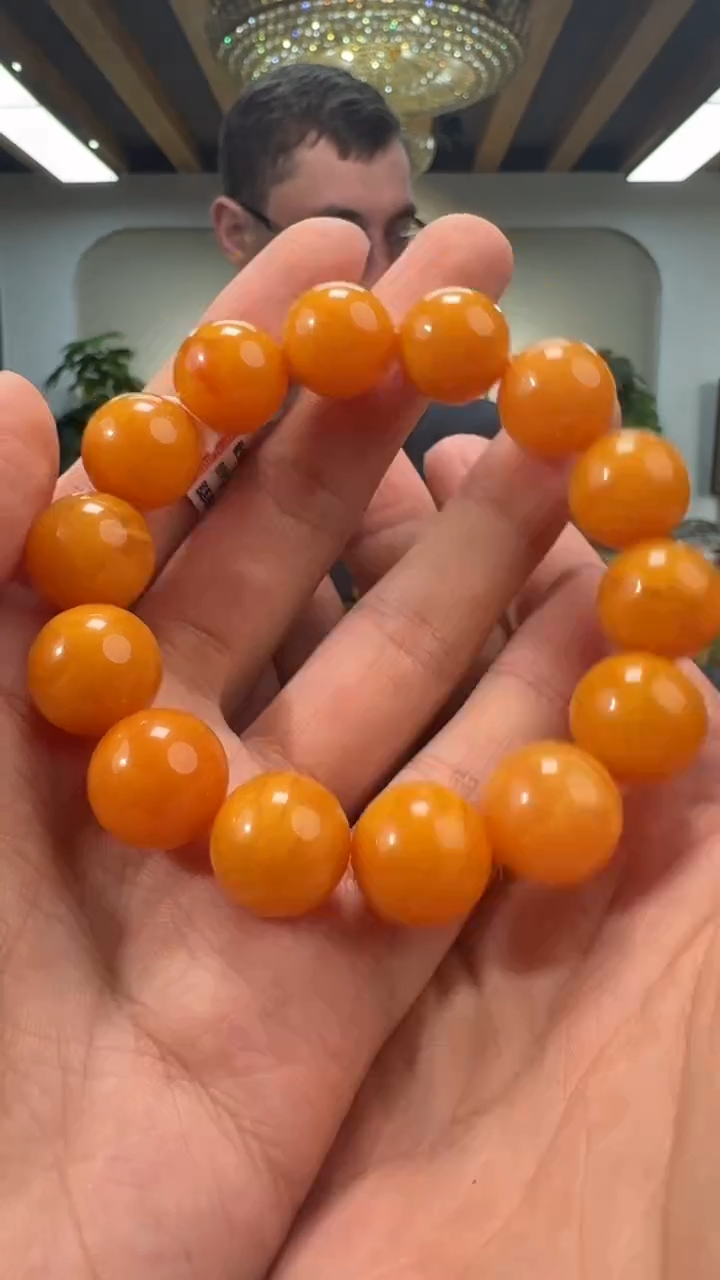 【闪购商品】琥珀手链未镶嵌天然琥珀蜜蜡手串SC135