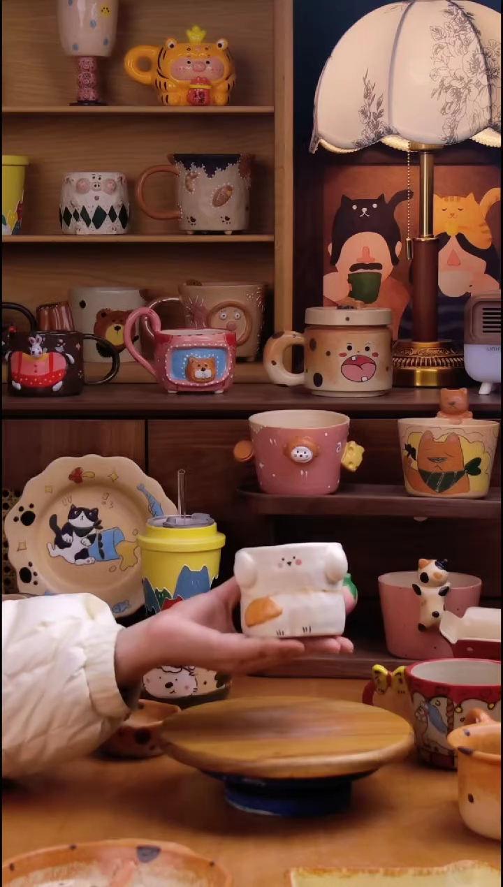 摆件陶景德镇原创手工陶瓷