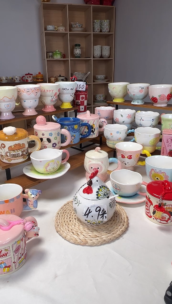 陶瓷无盖款103小鸡景德镇楠来北往工厂店