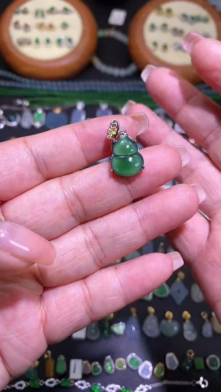 【闪购商品】翡翠吊坠(不含链)银S925镶嵌1