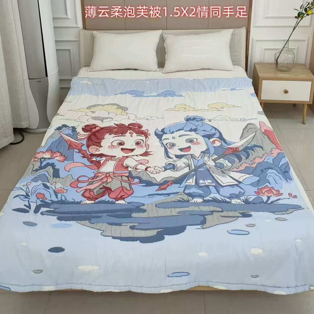 【温暖家居】泡芙被150×200cm-情同手足 哪吒和敖丙