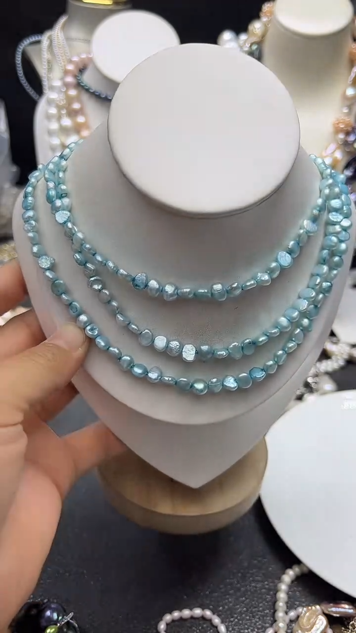 颈饰未镶嵌淡水珍珠多人毛衣链