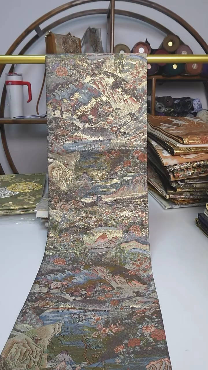 【闪购商品】织绣128西阵织六通风景