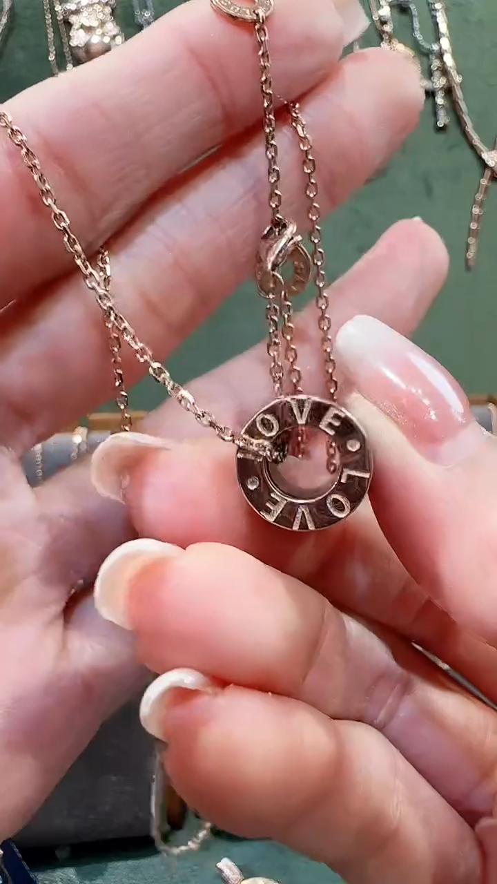 【闪购商品】玛瑙/玉髓套链18K金镶嵌18K金3饼路路通套链