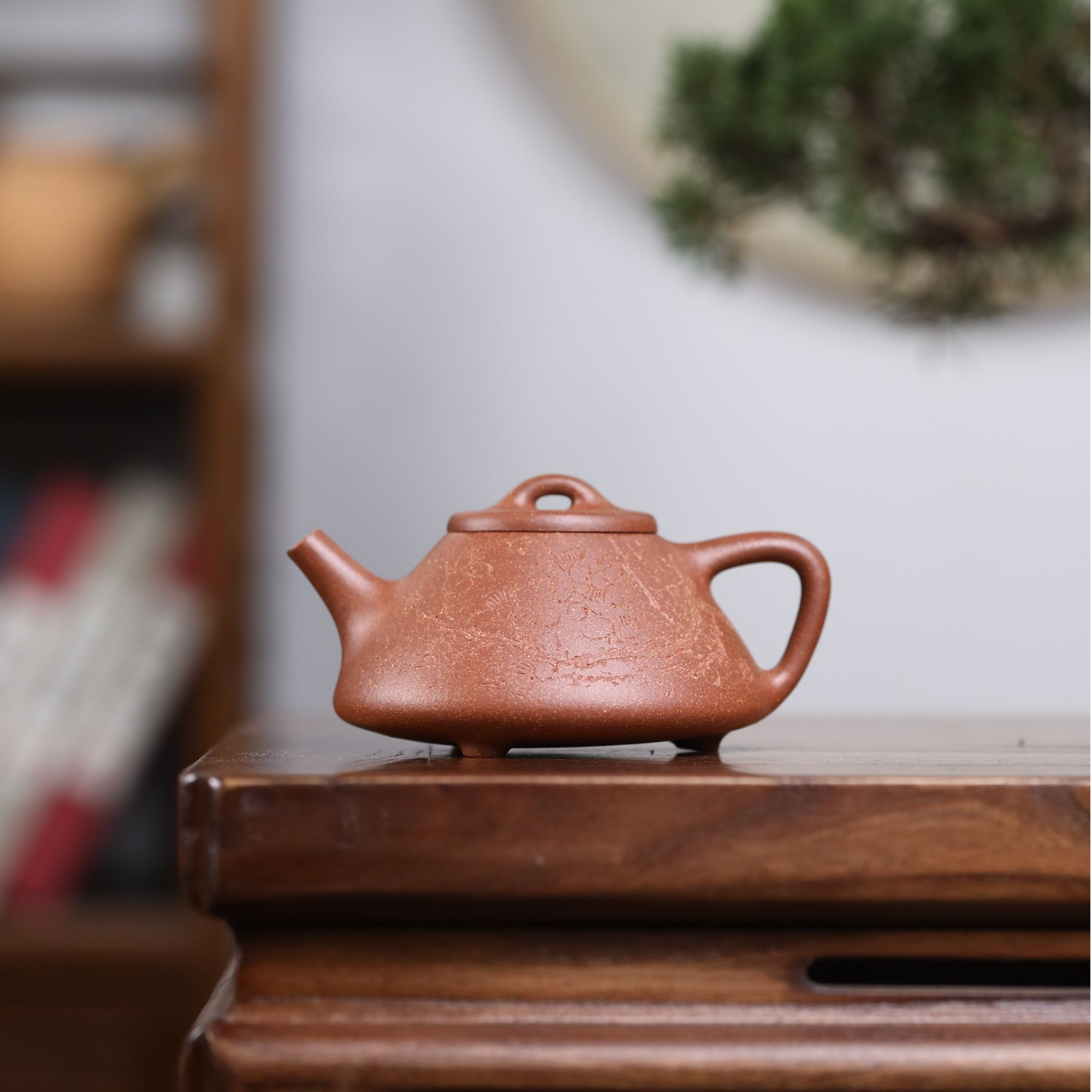 【龙源紫砂】宜兴抟泥青年子冶石瓢底槽清175cc紫砂茶壶茶具