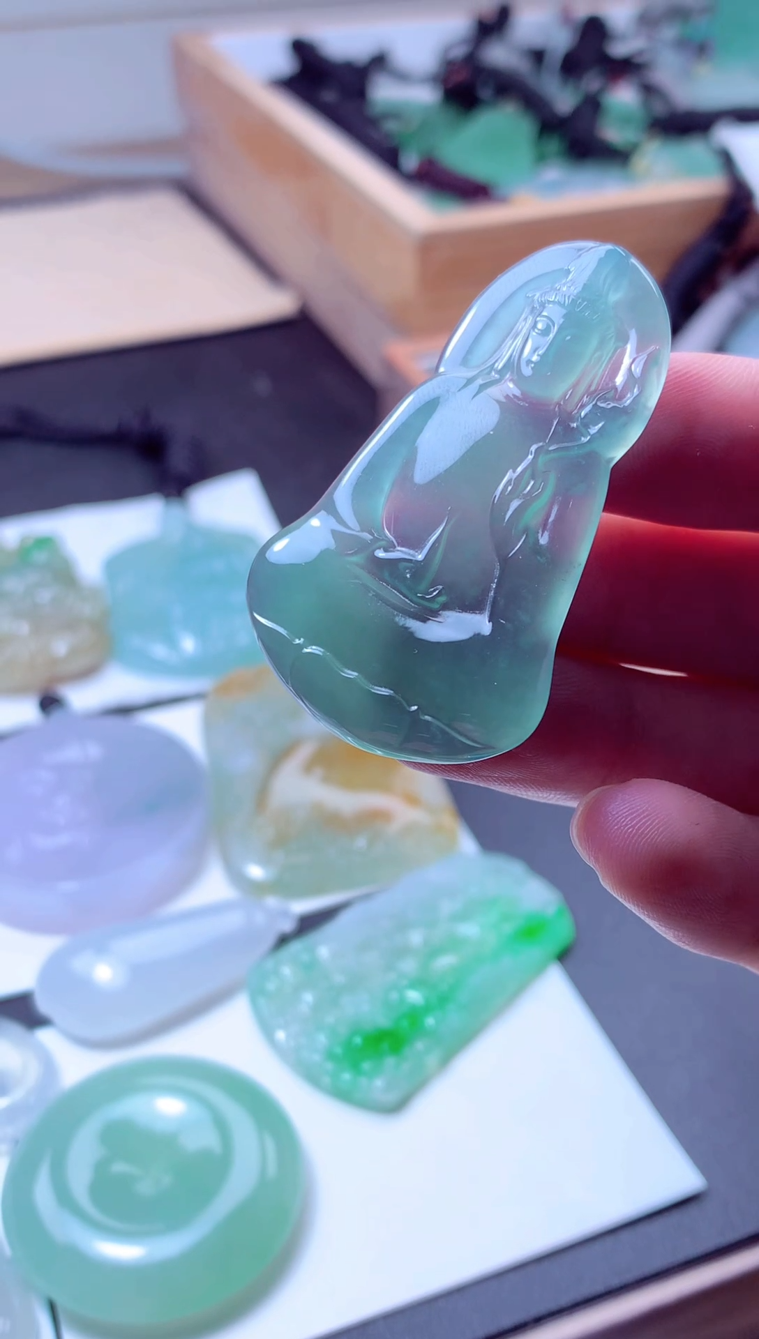 颈饰未镶嵌翡翠天然A货翡翠