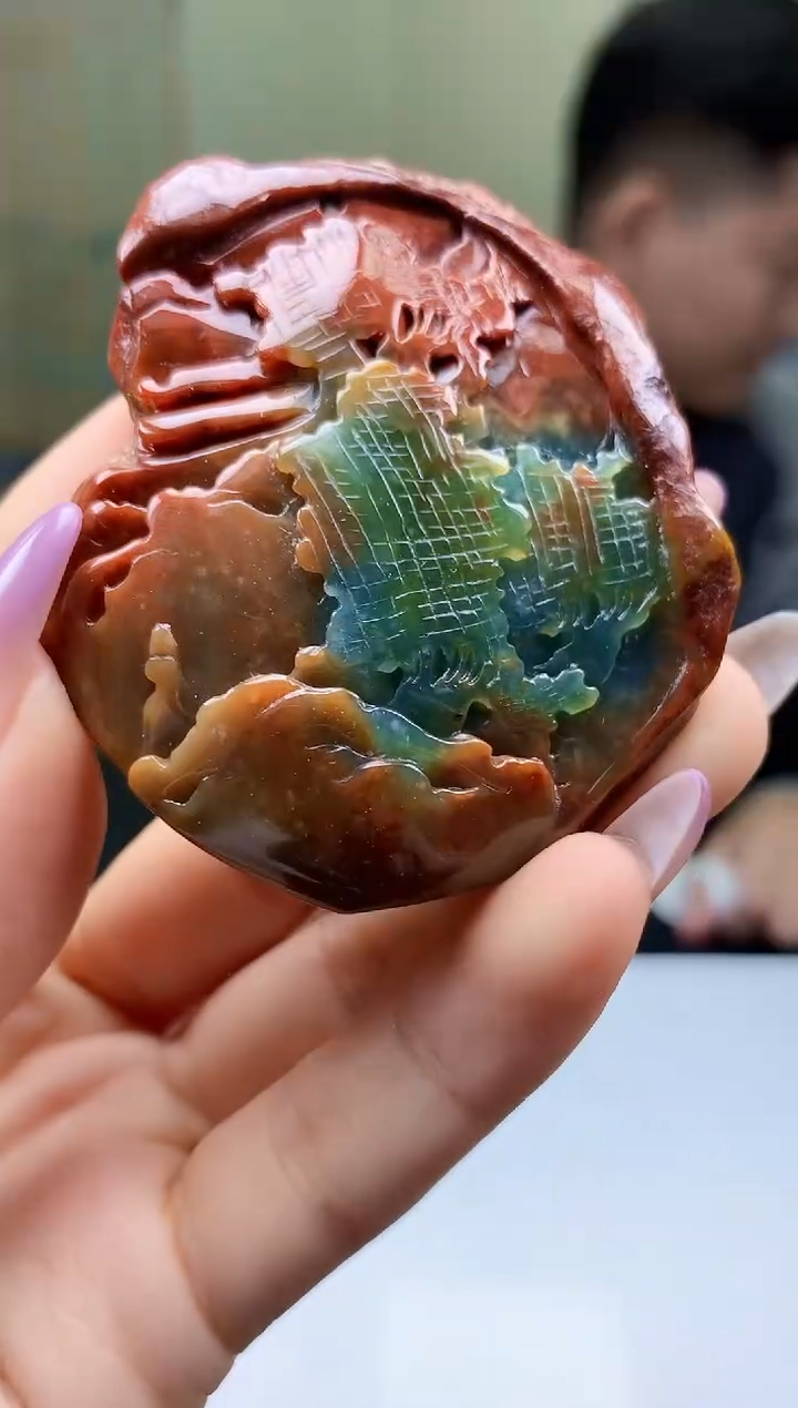 【闪购商品】定制翡翠未镶嵌4917ty-毛货挂件60