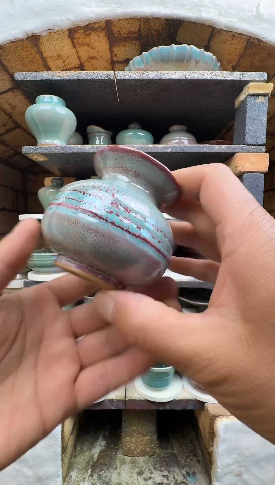 杯子钧瓷 原产地  原矿釉 小花器132