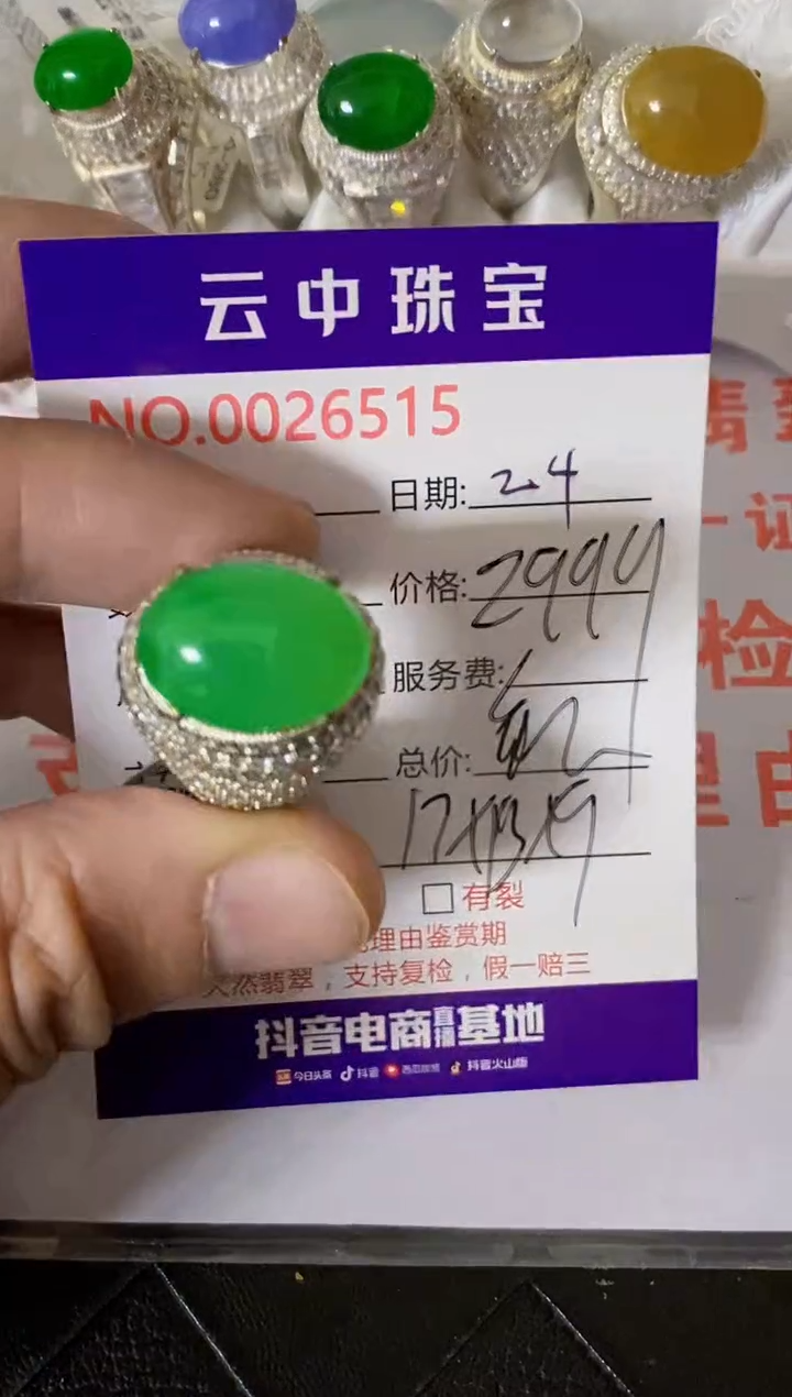 【闪购商品】翡翠戒指未镶嵌/65150000