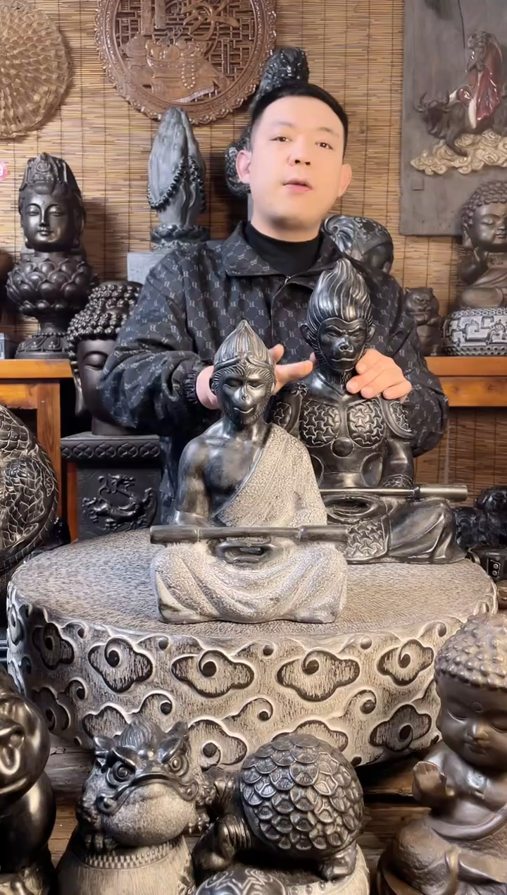 【闪购商品】30悟空天然青石雕刻