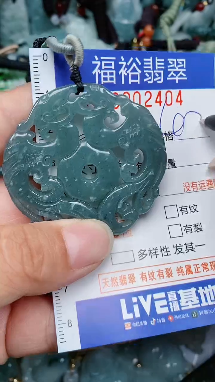翡翠未镶嵌颈饰...0002404