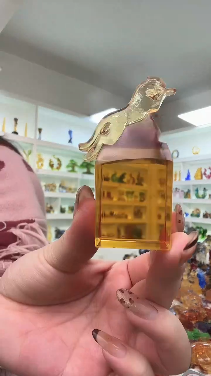 手工艺品琉璃豹子印