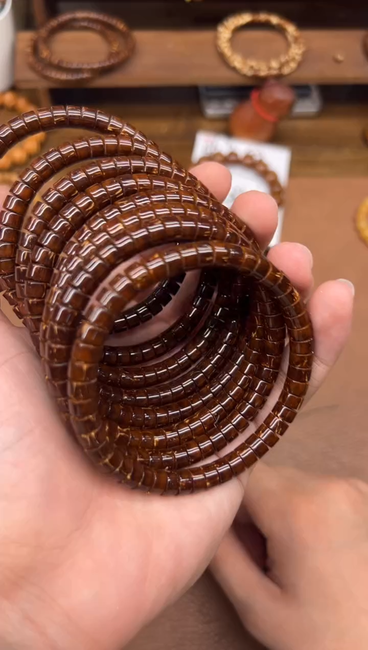 紫金鼠手串咖皮纯实心卡4*7厚切药片 超精工全品