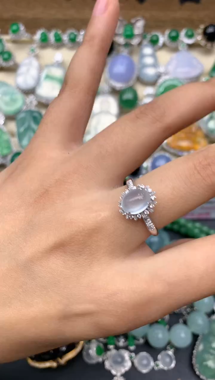 【闪购商品】翡翠戒指18K金镶嵌266-中国好珍宝