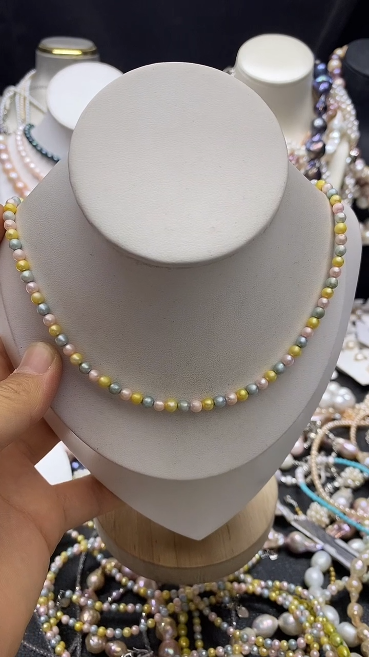 颈饰未镶嵌淡水珍珠多人