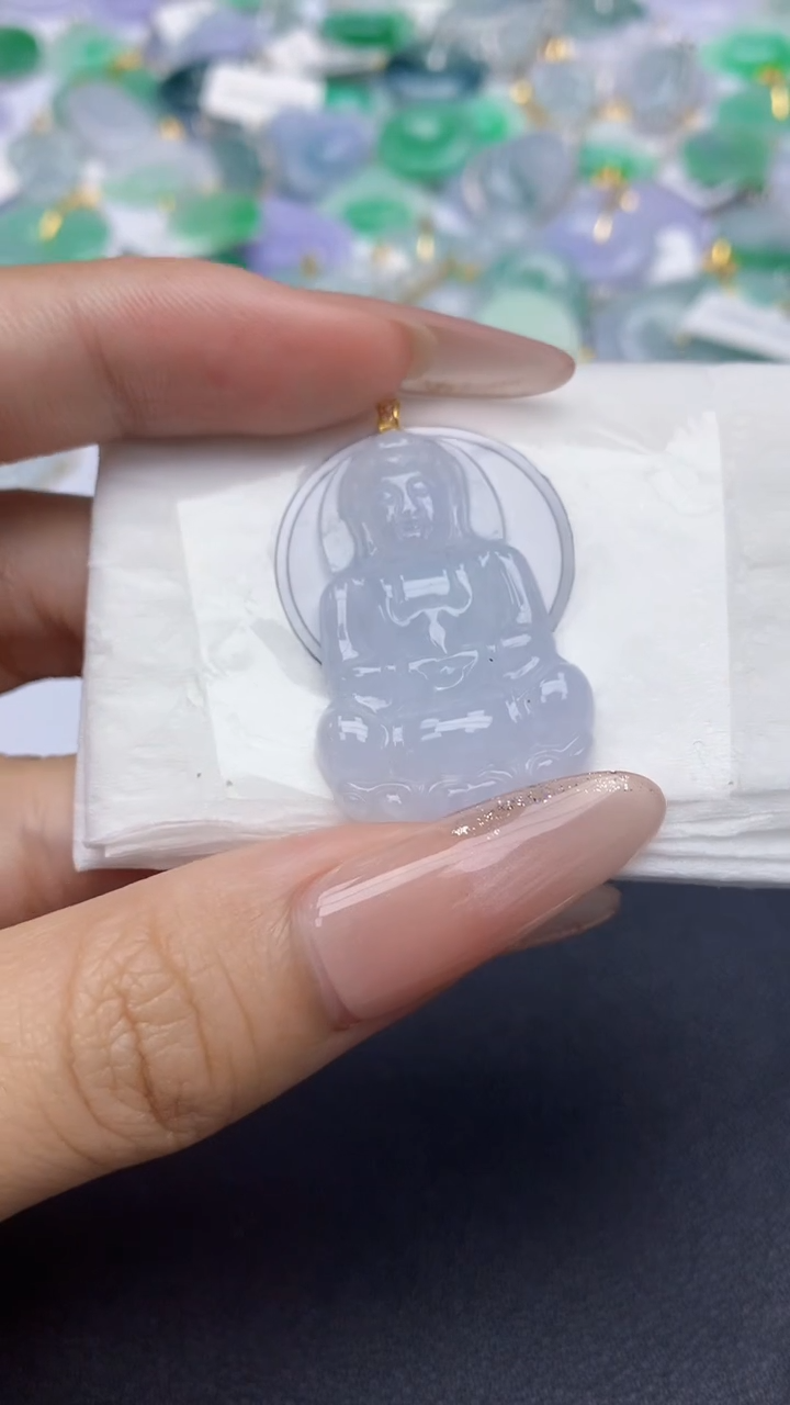 翡翠未镶嵌颈饰天然缅甸a货翡翠百元以上9元证书费自理