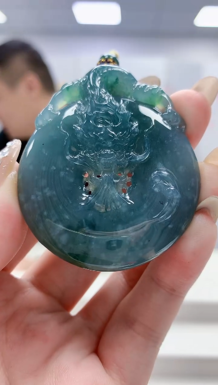 未镶嵌定制翡翠4898jw-毛货挂件56