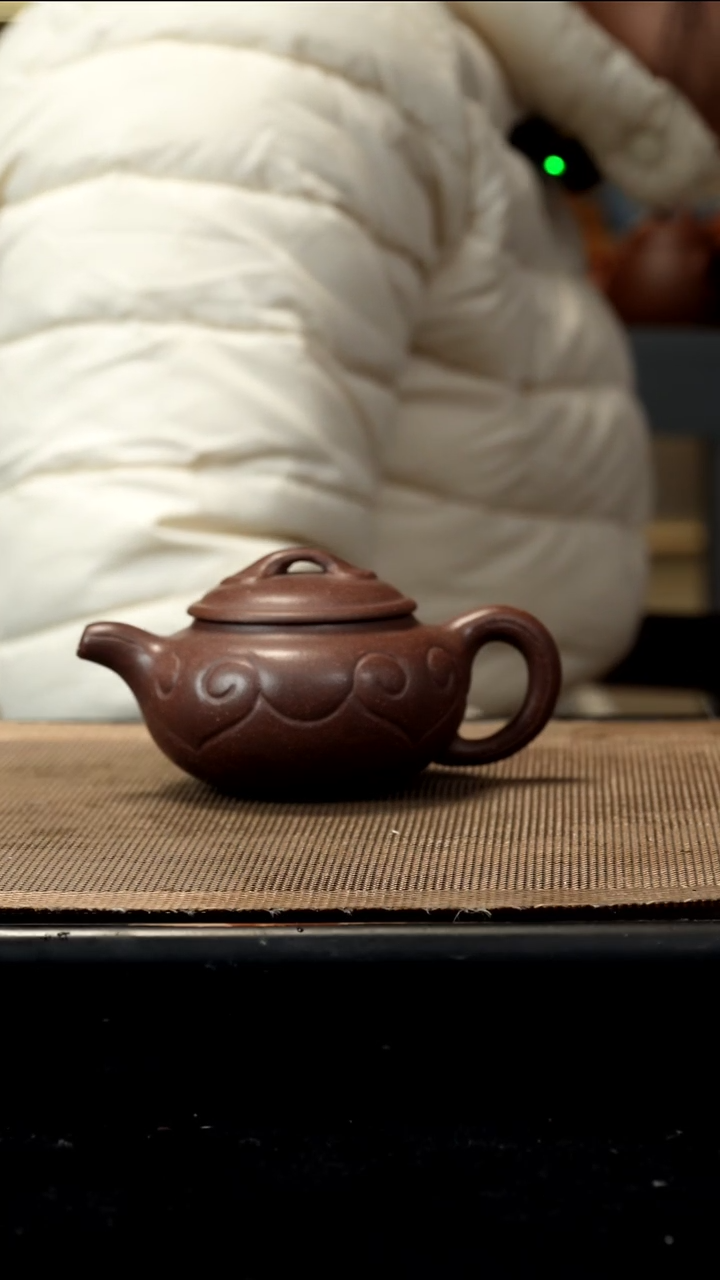 紫砂茶盏梨皮紫泥ry/仿古160CC