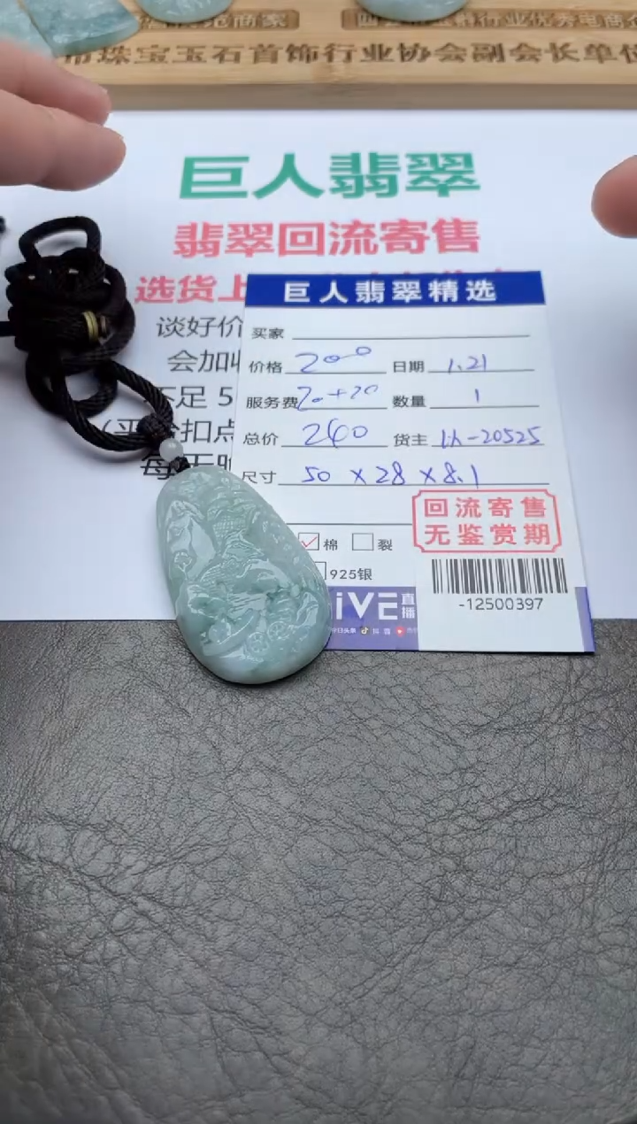 【闪购商品】翡翠颈饰未镶嵌多人-12500397