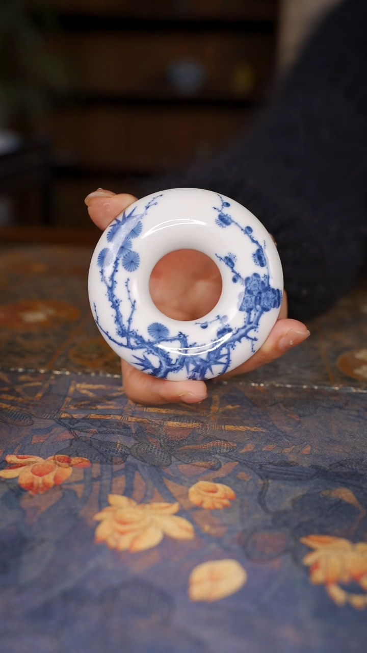 【闪购商品】杯沐茗松竹梅甜甜圈盖置