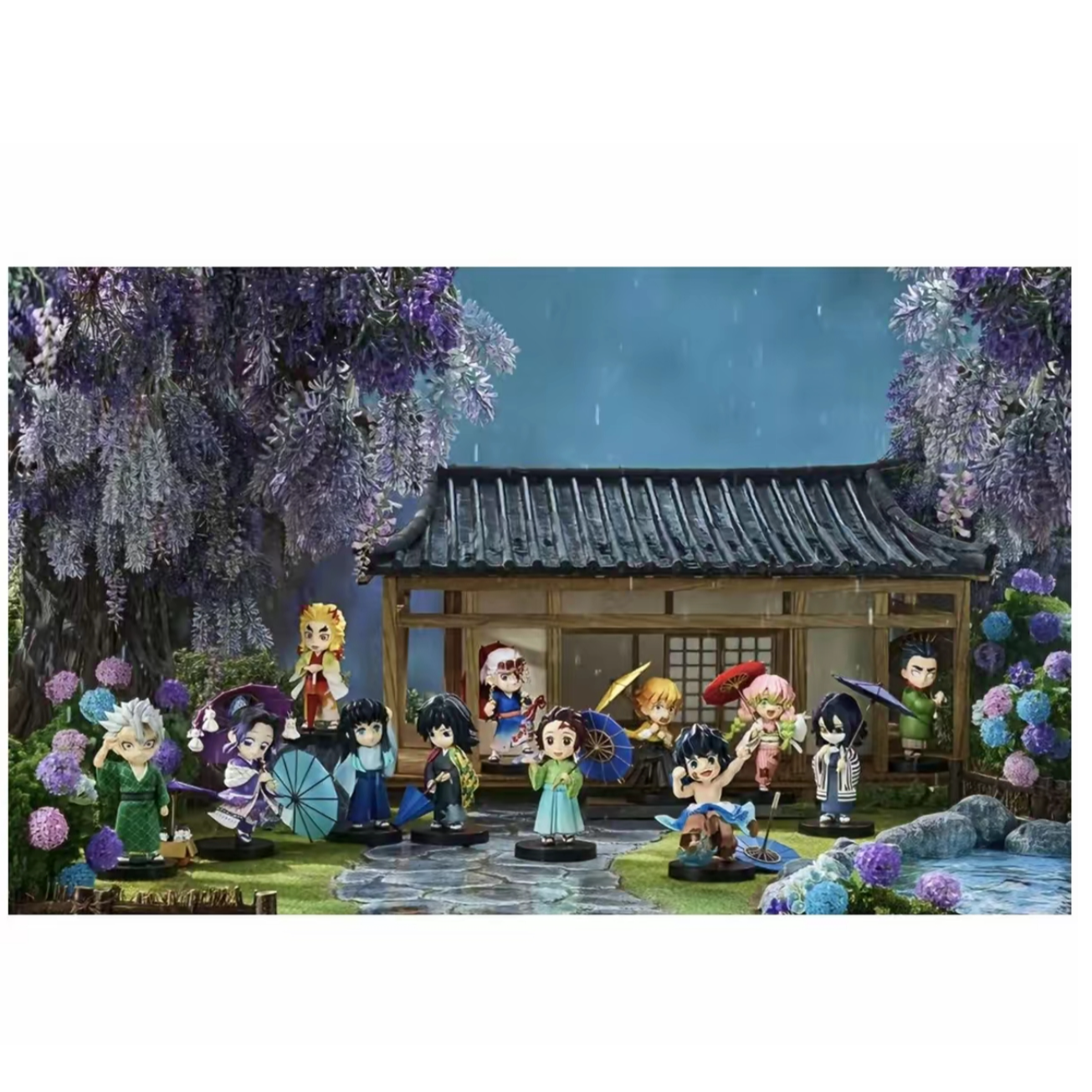 【鱿鱼】鬼灭之刃梅雨系列Q版盲盒手办（默认代拆）